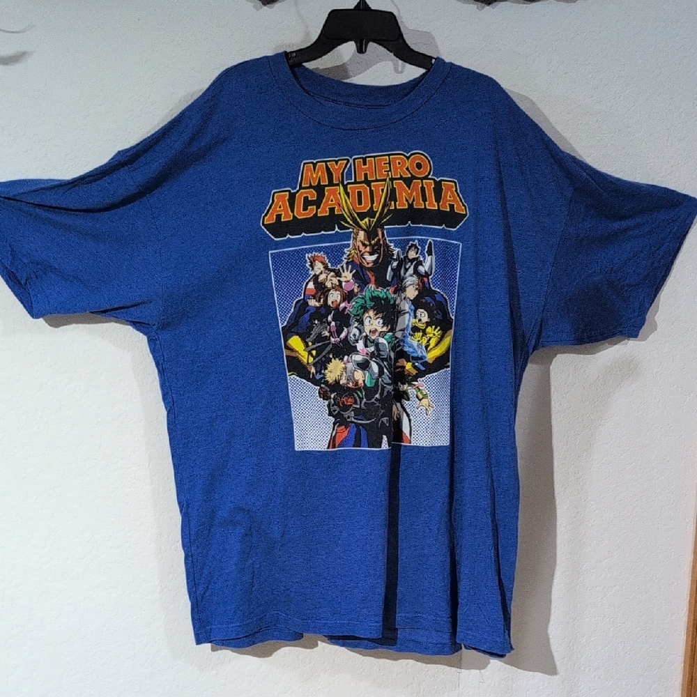 Funimation Blue 3x My Hero Academia Graphic Men's T-Shirt
